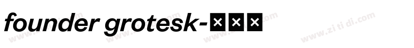 founder grotesk字体转换
